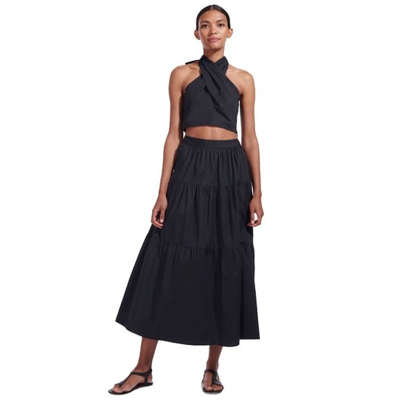 STAUD Black Halter Crop Top - Picture 4 of 8